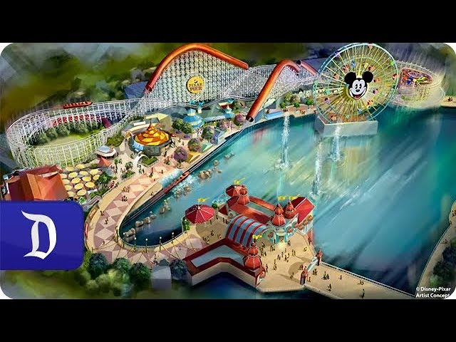 Incredibles Roller Coaster para Pixar Pier na Disney California Adventure