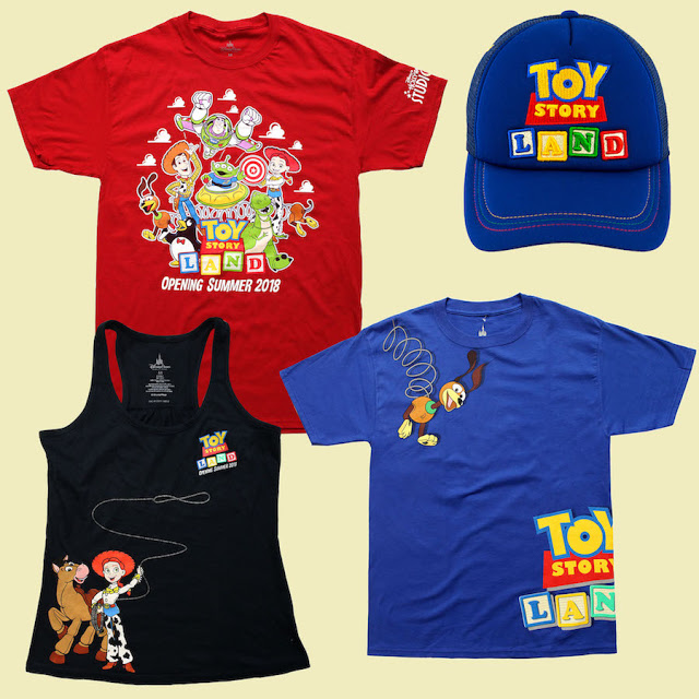 Toy Story Land e as novas mercadorias prontas para a grande inauguração