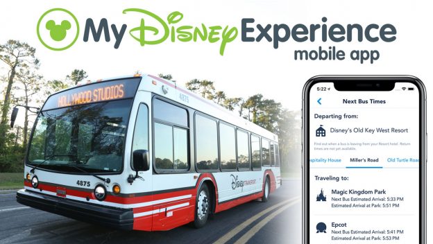Horários de ônibus no Walt Disney World Resort agora disponíveis no aplicativo My Disney Experience