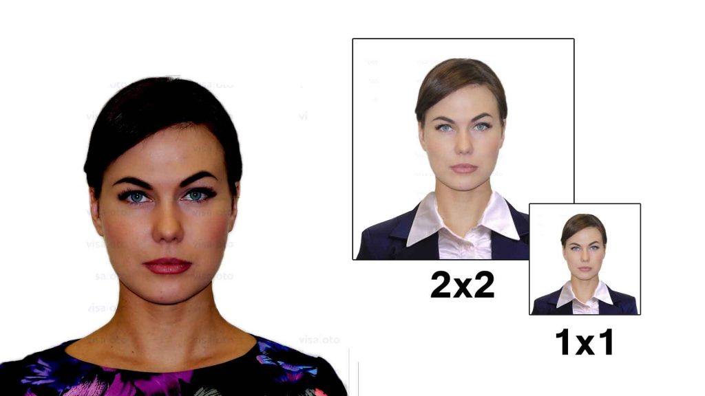 Foto estilo passaporte para imigração